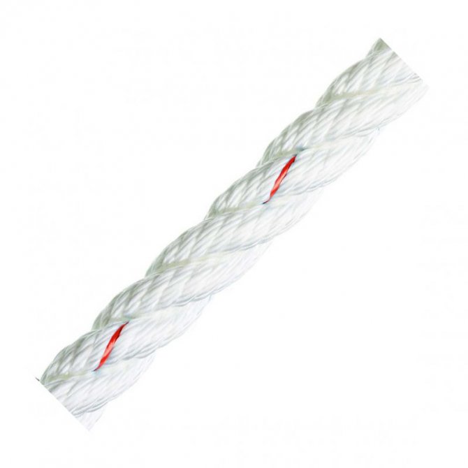 3-strand high tenacity mooring rope – White