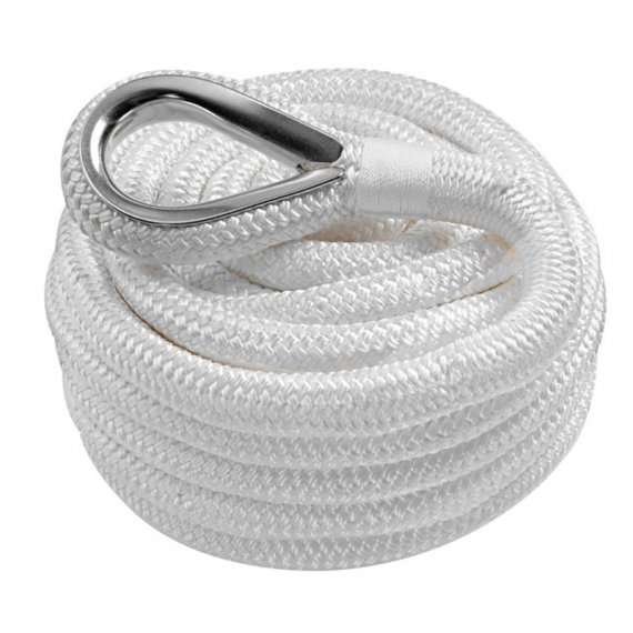 Lead-weighted rope - double braided spliced