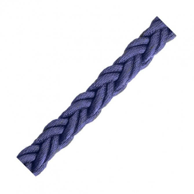 T06 Square line mooring rope - Blue