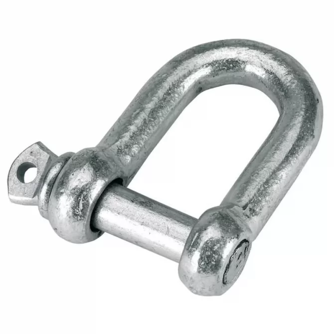 D type chain shackle galvanized