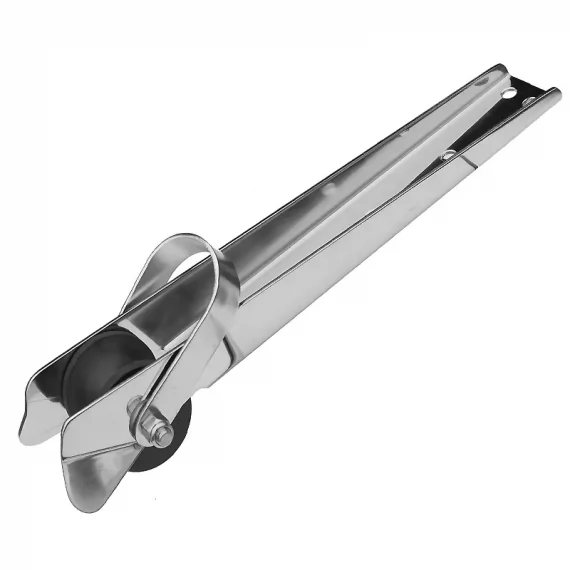 Straight inox fixed anchor bow roller
