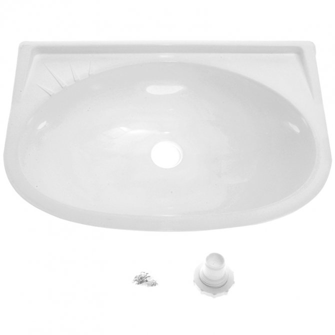 Singe oval plastic sink