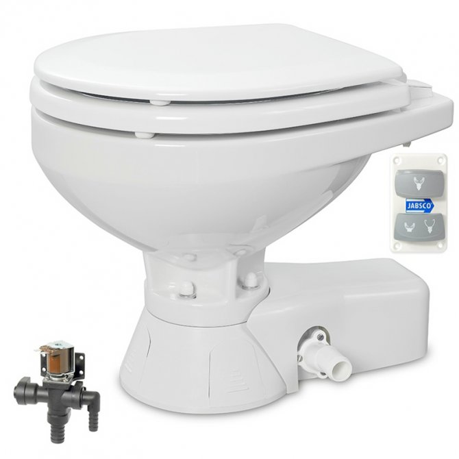 Electric toilet 12V/24V QF Compact Bowl Jabsco