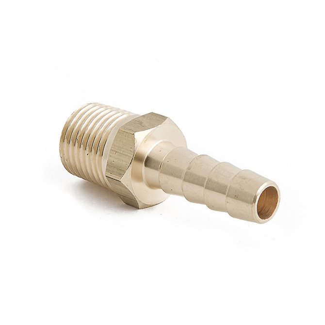 Hose connector (nipples) 3/8" brass