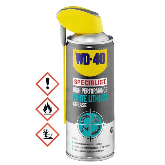 Spray WD-40 λευκό white lithium grease