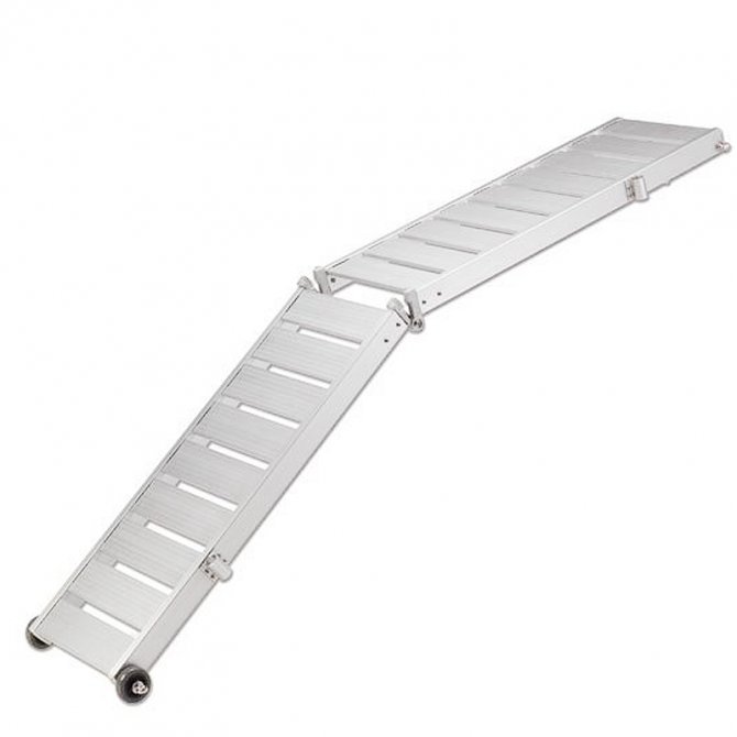 Folding light aluminum gangway 2.20mt