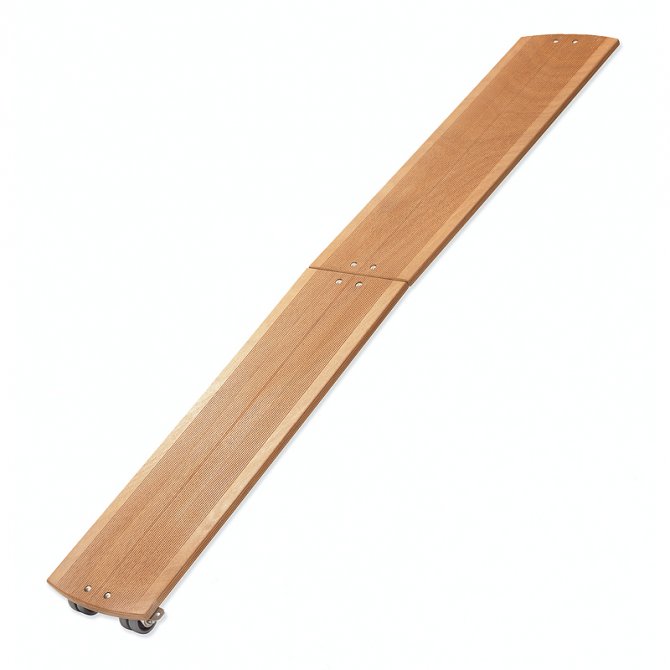 Πασαρέλα αλουμινίου σπαστή ξύλινο μασίφ πάτωμα 2.30mt TREM
