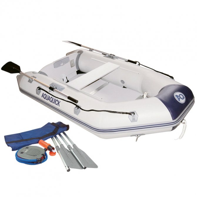 Inflatable boat with wooden floor AQ