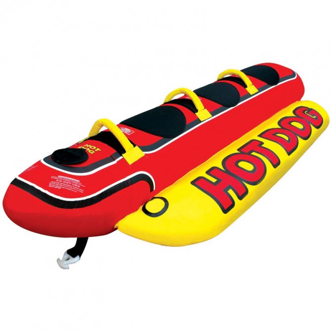 "Hot Dog" 3 person inflatable towable Airhead
