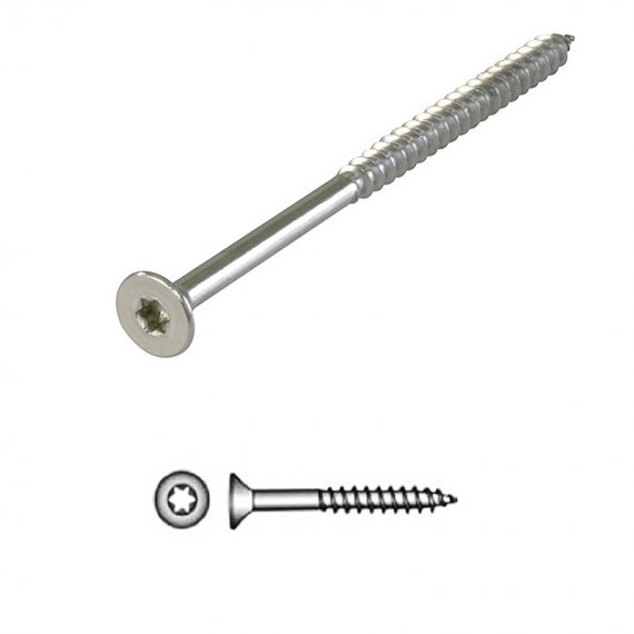 Countersunk head chipboard screws TORX DIN 9047