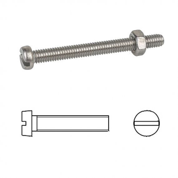 Slotted cheese head screws DIN 84