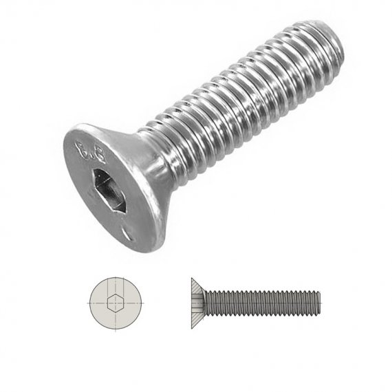 Countersunk head screws ΑLLEN DIN 7991 / ISO 10642