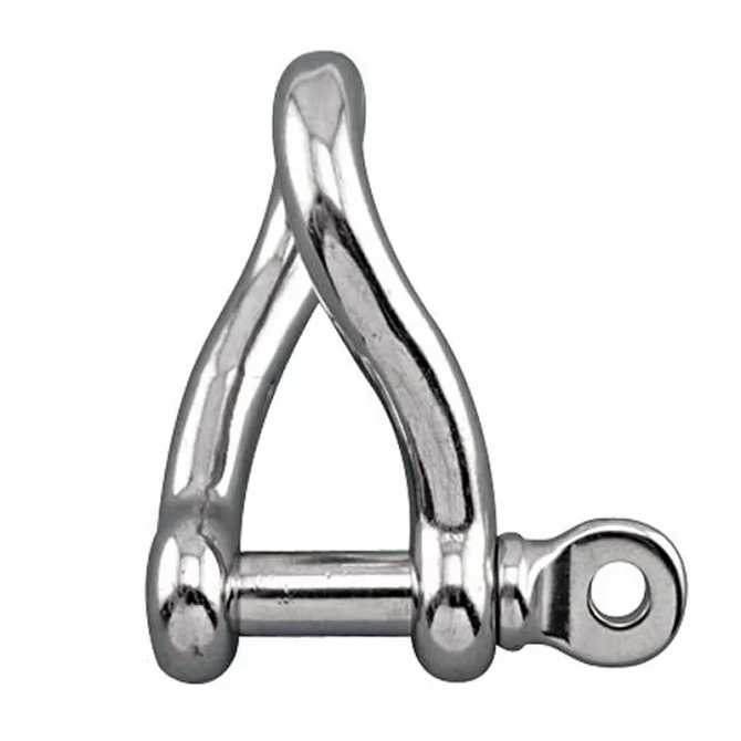D type twisted shackle inox