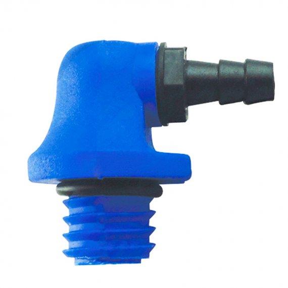 Plastic fitting for fuel tanks