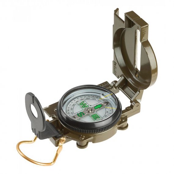 Military type lensatic compass aluminium