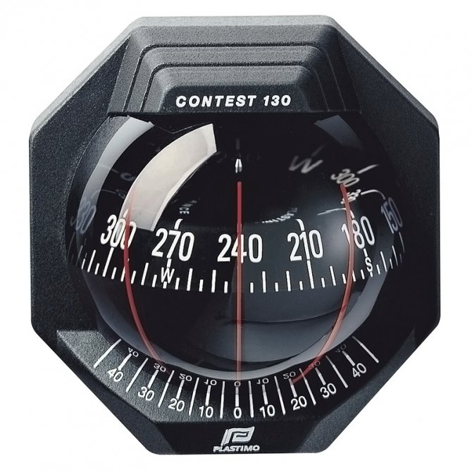 Vertical bulkhead compass Contest 130 Plastimo