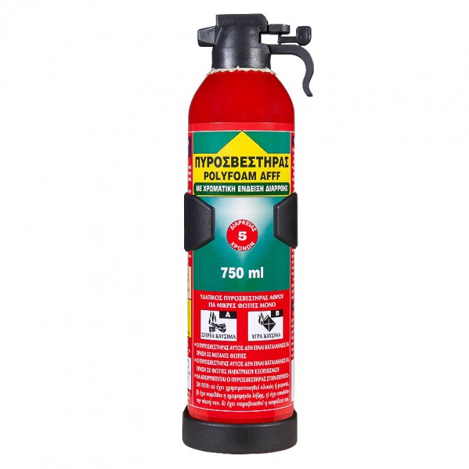 Fire extinguisher foam 750ml