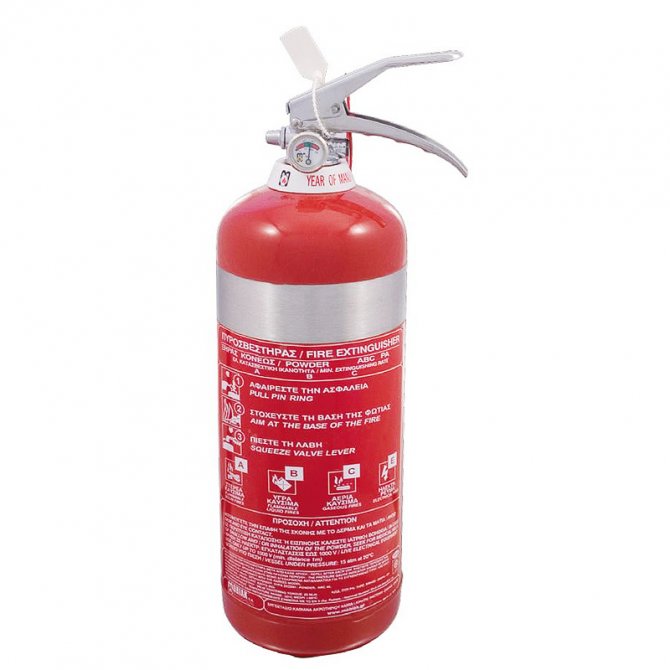 Fire extinguisher inox canister