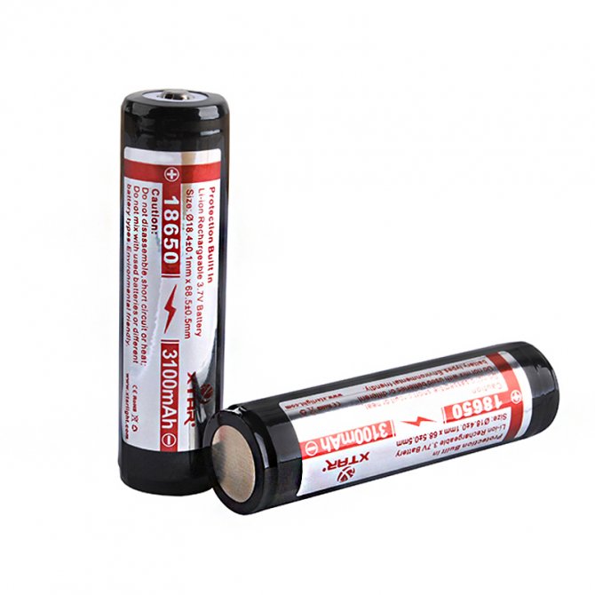 Rechargeable battery  18650 3100mAh Xtar
