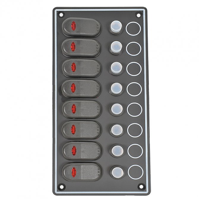 Automatic switch panel 8 positions