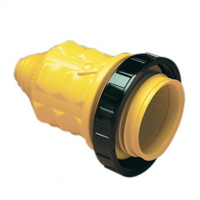 Weatherproof cover with threaded sealing ring 16A Marinco