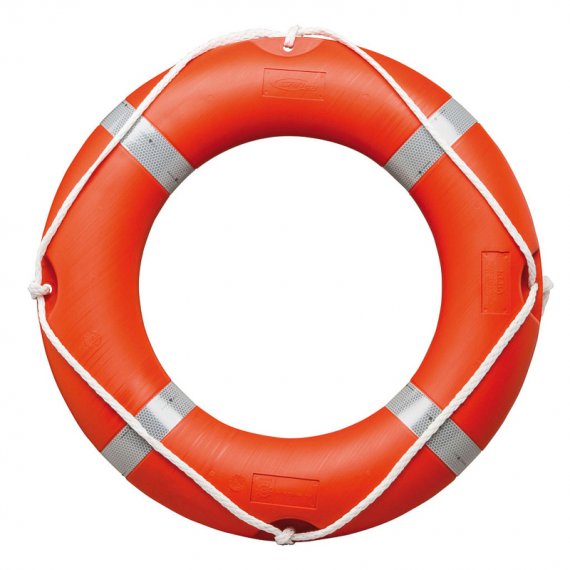 Round lifebuoy 65cm with reflective tapes - Italy