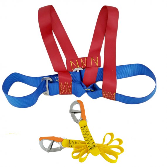 Safety harness with life belt & 2 snap hooks TREM