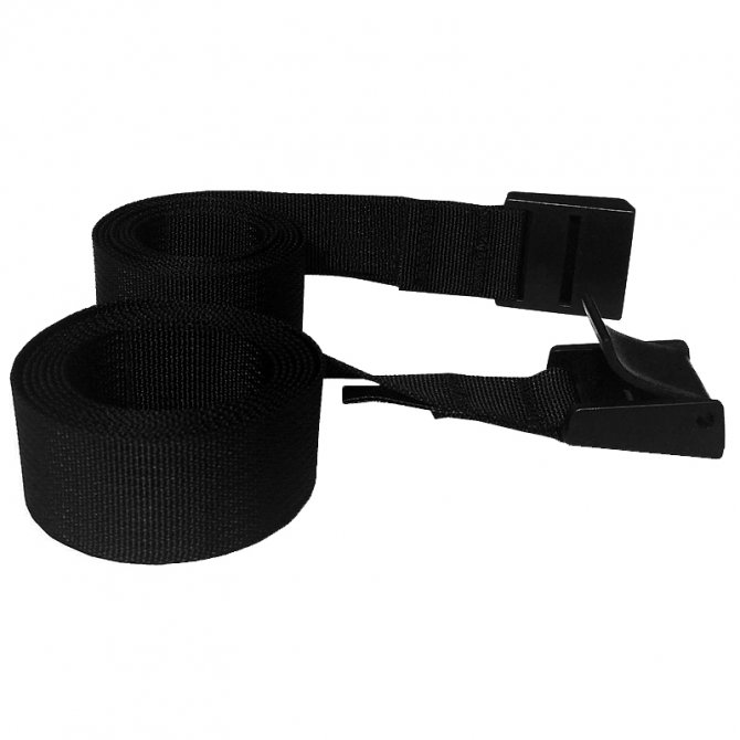 Plastic cam buckle with strap