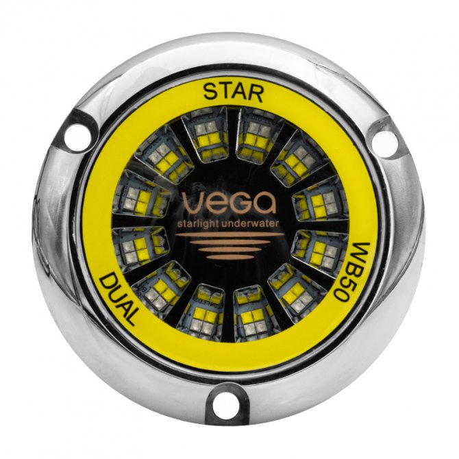 Underwater LED light inox Dual WB50 Vega