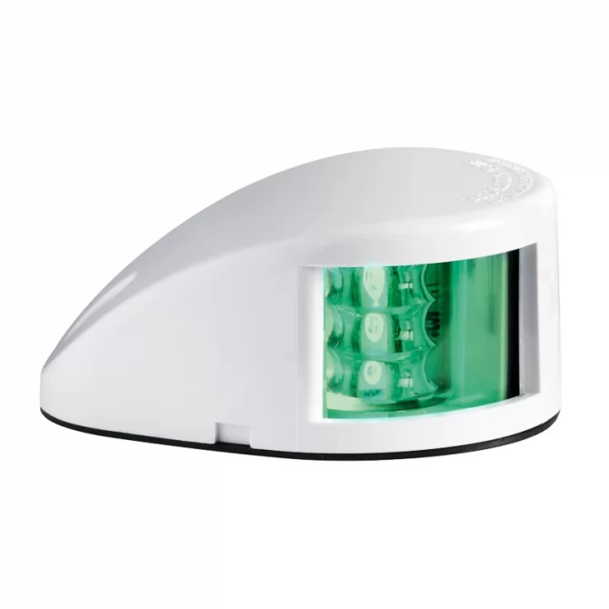 Port sidelight white housing LED Osculati