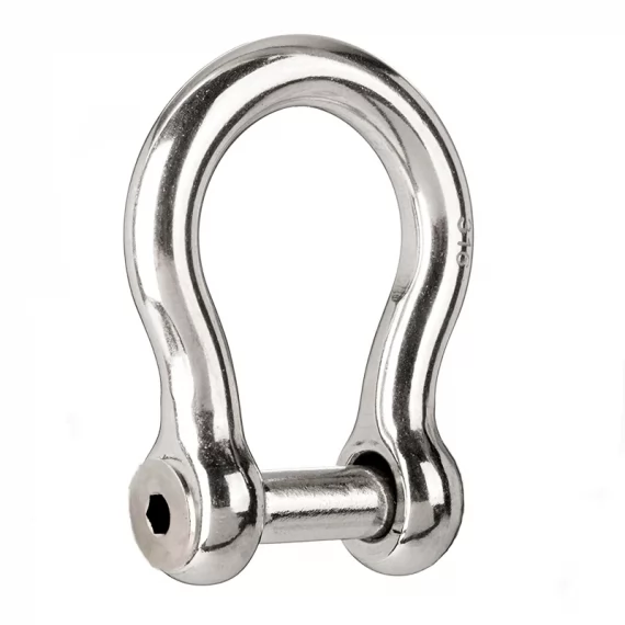 Bow type chain shackle with Hex internal pin inox
