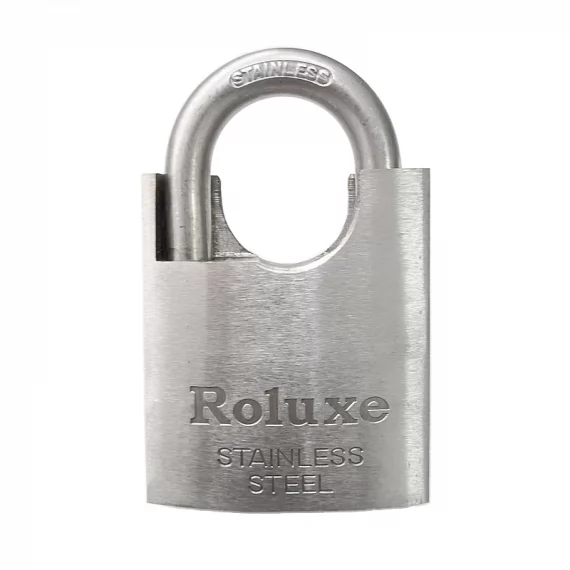 Closed shackle padlock inox Roluxe