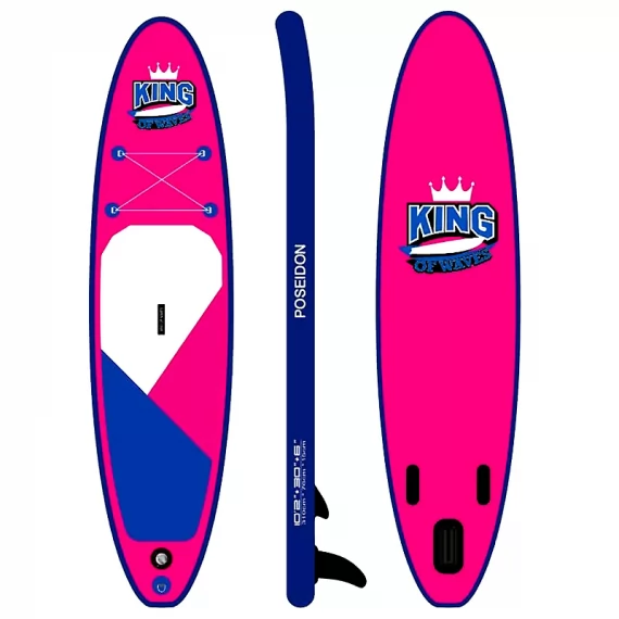 Inflatable SUP pink POSEIDON 10'2″ King of Waves