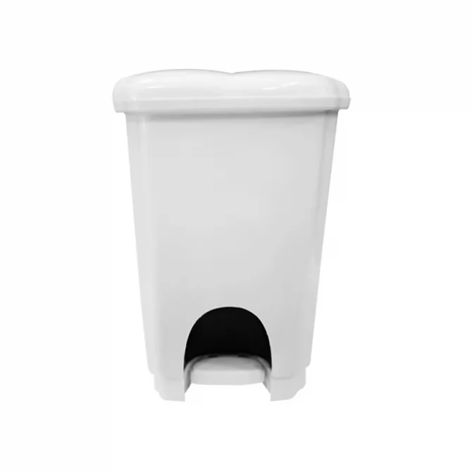 Plastic bathroom bin with lid 7lt