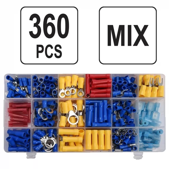 Wire terminal lugs assorted 360pcs ΥΤ-06890 ΥΑΤΟ