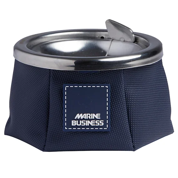 Windproof leather ashtray Sail navy blue