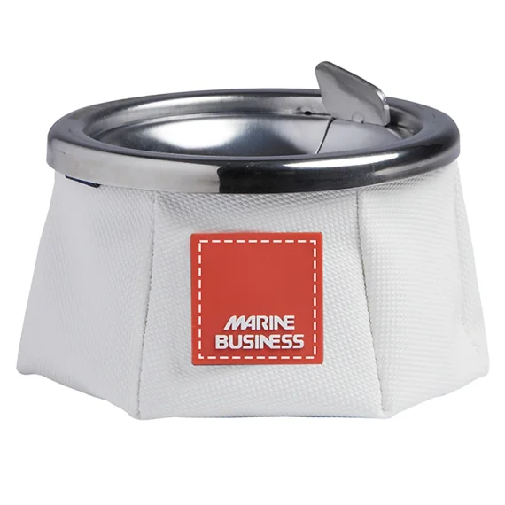 Windproof leather ashtray Sail white